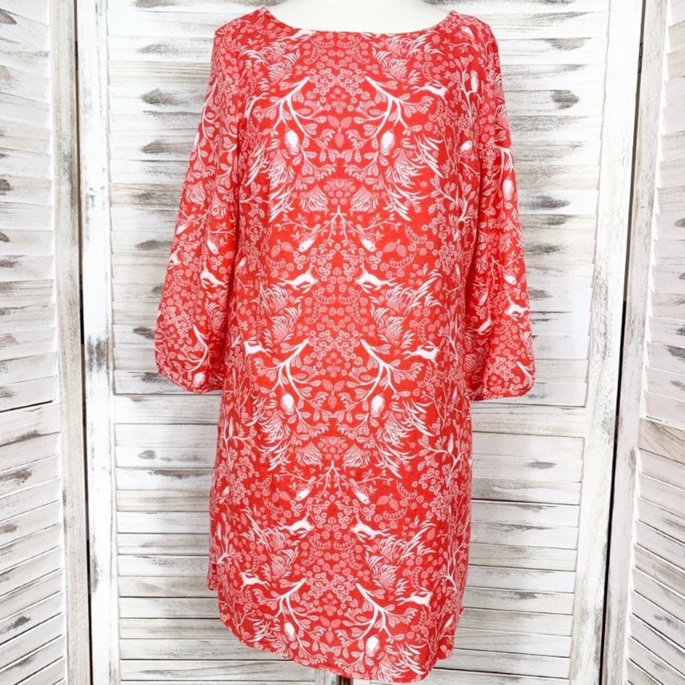 Old Navy | Woodland Animal Print 3/4 Sleeve Dress